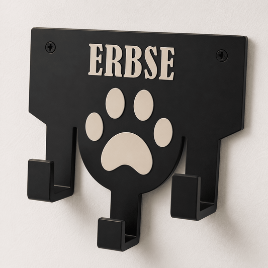 Personalisierter Leinenhalter mit Wunschname | Hundegarderobe - Numbini