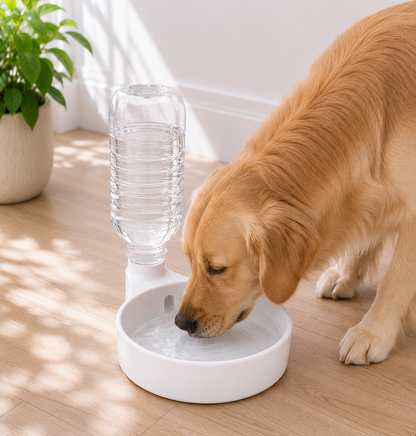 Automatischer Wasserspender | Trinknapf mit PET-Flasche
