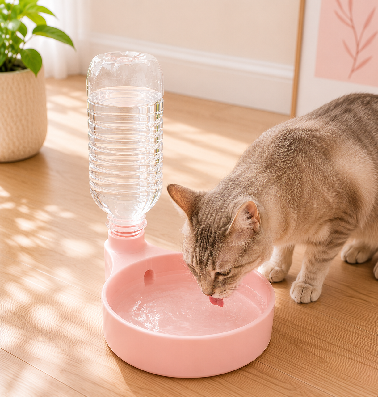 Automatischer Wasserspender | Trinknapf mit PET-Flasche