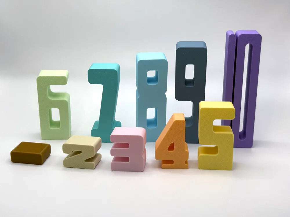Numbini Zahlenwelt mit Zahlen von 1 bis 10 zum Sortieren, Stapeln und spielerischen Lernen von Zahlenfolgen