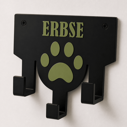 Personalisierter Leinenhalter mit Wunschname | Hundegarderobe - Numbini