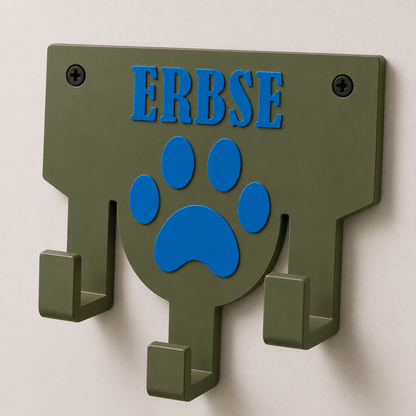 Personalisierter Leinenhalter mit Wunschname | Hundegarderobe - Numbini