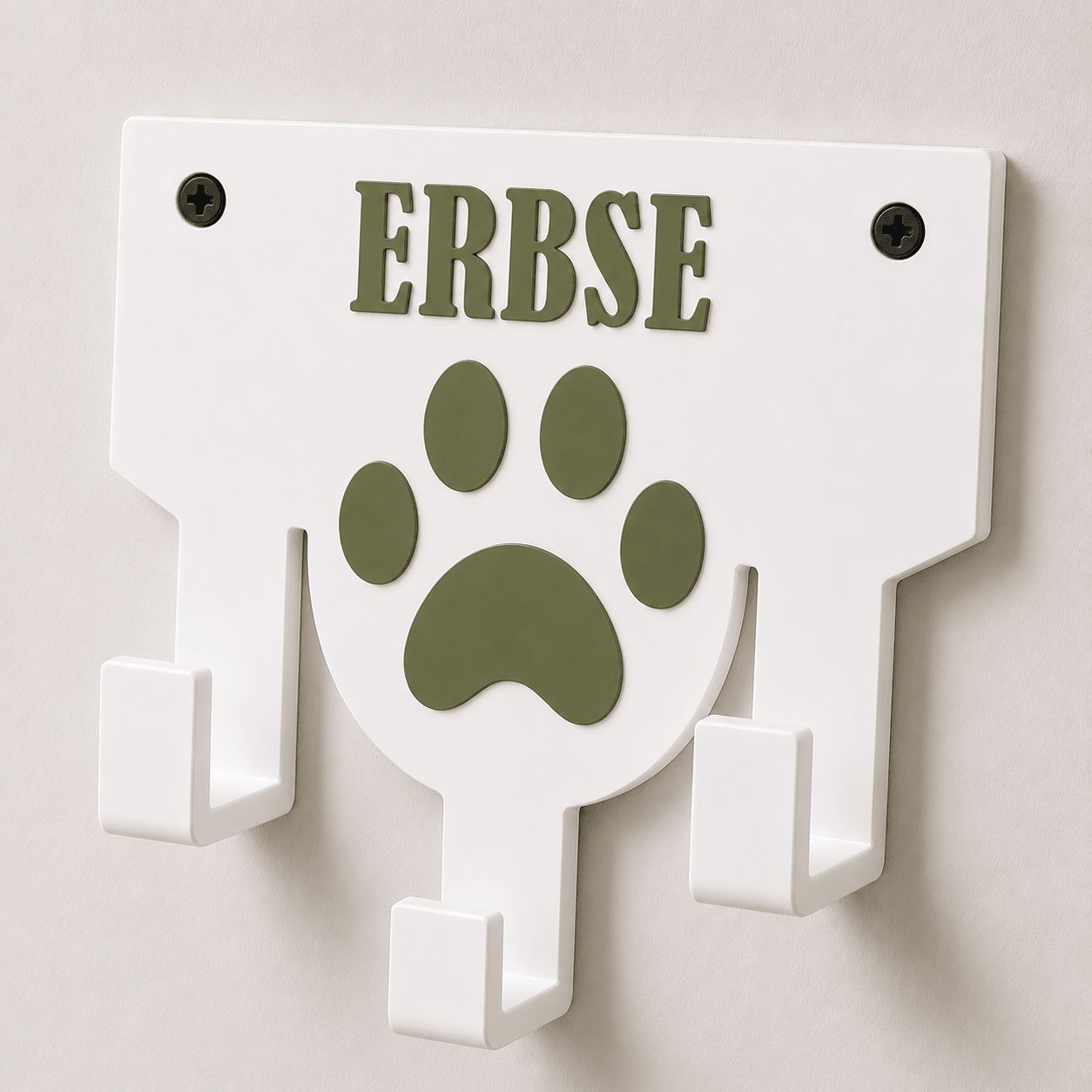 Personalisierter Leinenhalter mit Wunschname | Hundegarderobe - Numbini