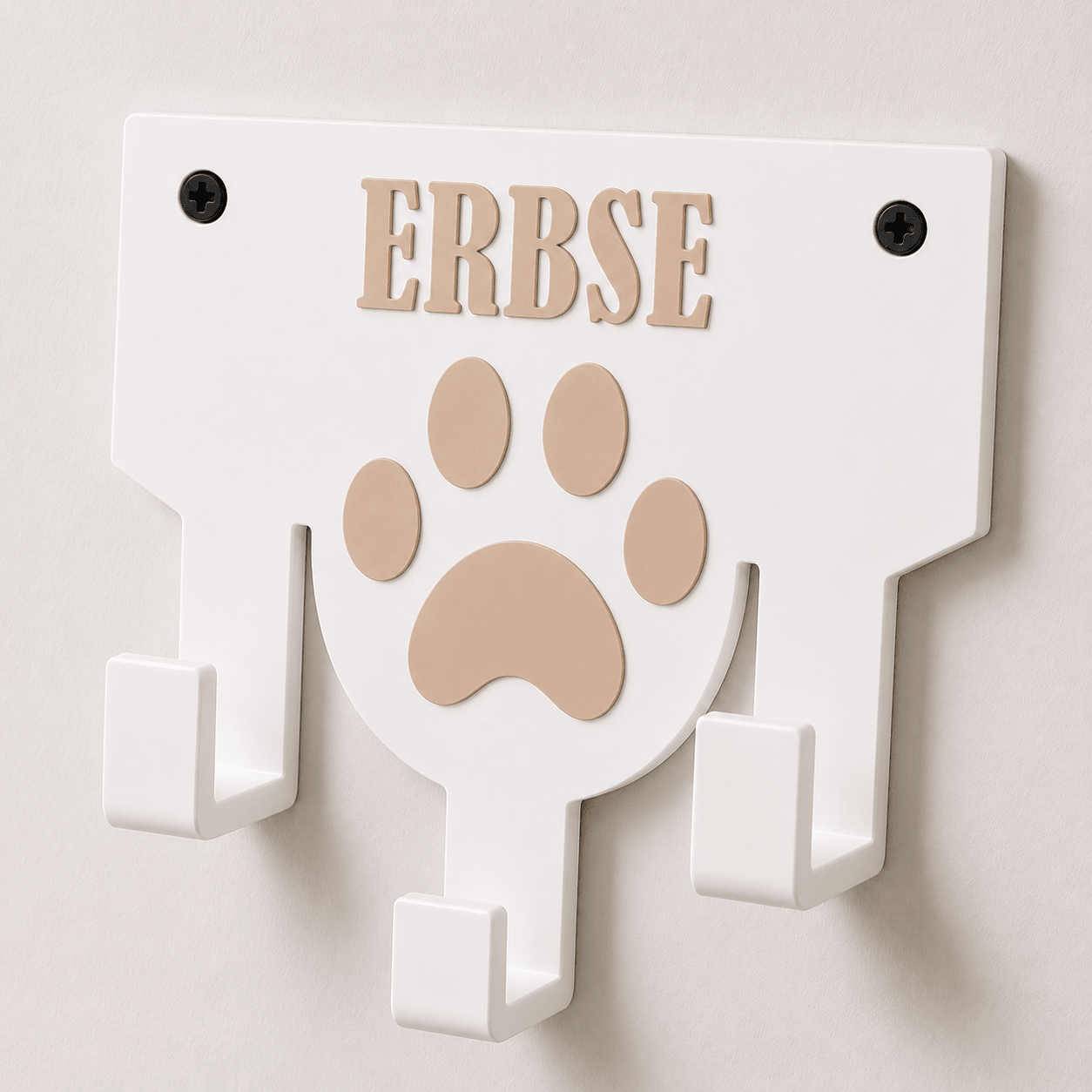 Personalisierter Leinenhalter mit Wunschname | Hundegarderobe - Numbini