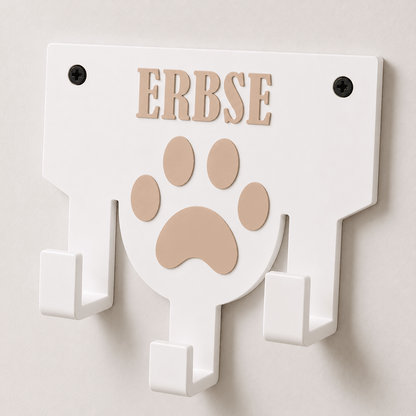 Personalisierter Leinenhalter mit Wunschname | Hundegarderobe - Numbini