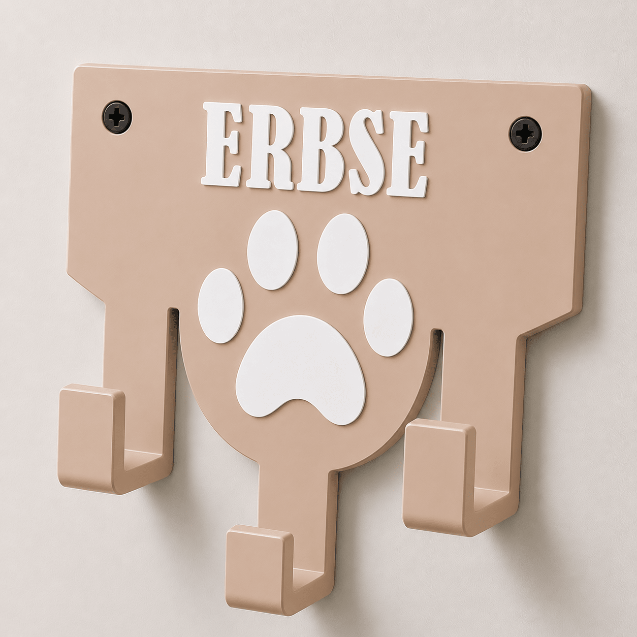 Personalisierter Leinenhalter mit Wunschname | Hundegarderobe - Numbini