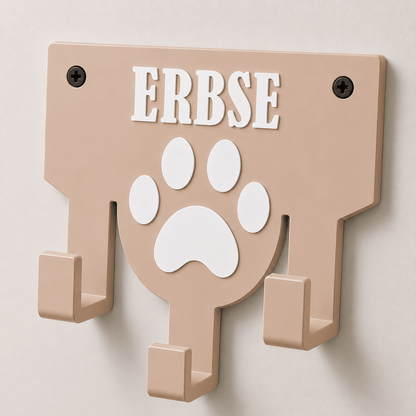 Personalisierter Leinenhalter mit Wunschname | Hundegarderobe - Numbini