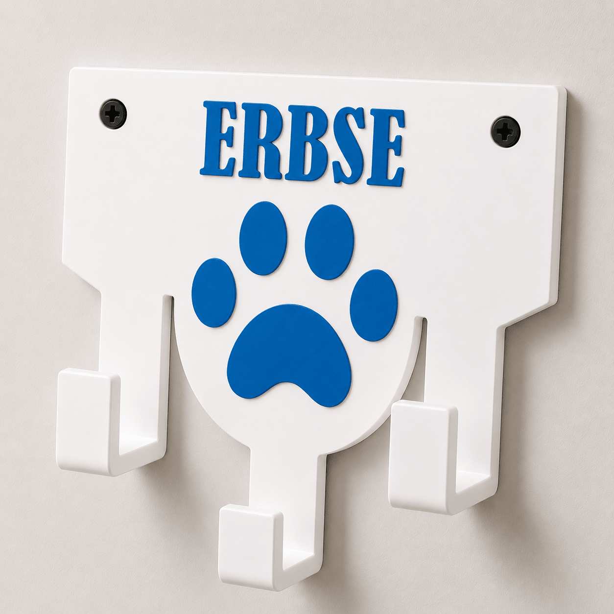 Personalisierter Leinenhalter mit Wunschname | Hundegarderobe - Numbini