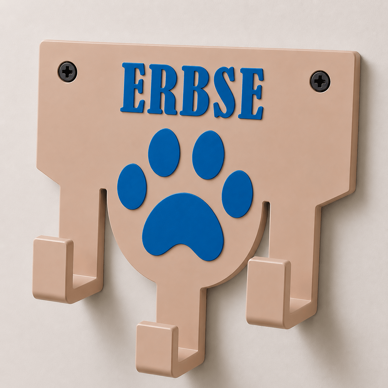 Personalisierter Leinenhalter mit Wunschname | Hundegarderobe - Numbini