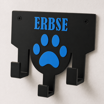Personalisierter Leinenhalter mit Wunschname | Hundegarderobe - Numbini