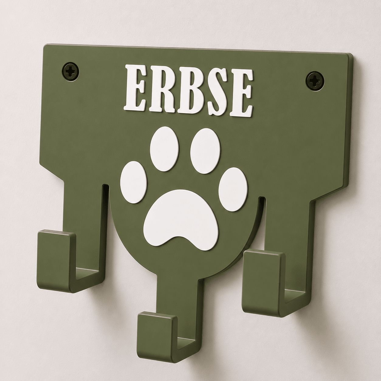 Personalisierter Leinenhalter mit Wunschname | Hundegarderobe - Numbini