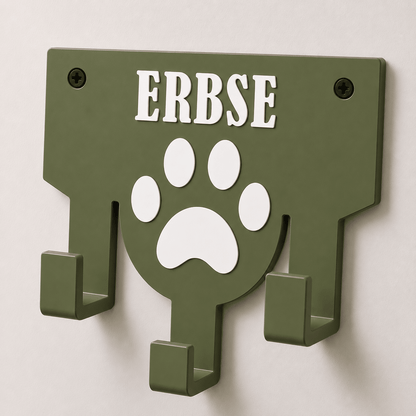 Personalisierter Leinenhalter mit Wunschname | Hundegarderobe - Numbini