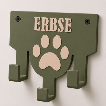 Personalisierter Leinenhalter mit Wunschname | Hundegarderobe - Numbini