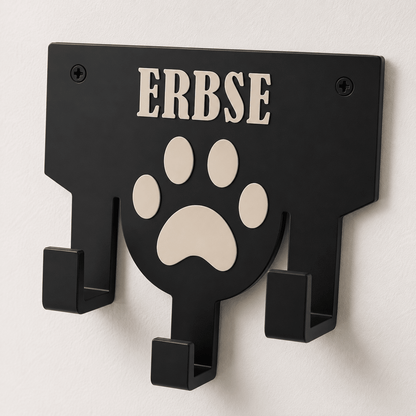 Personalisierter Leinenhalter mit Wunschname | Hundegarderobe - Numbini