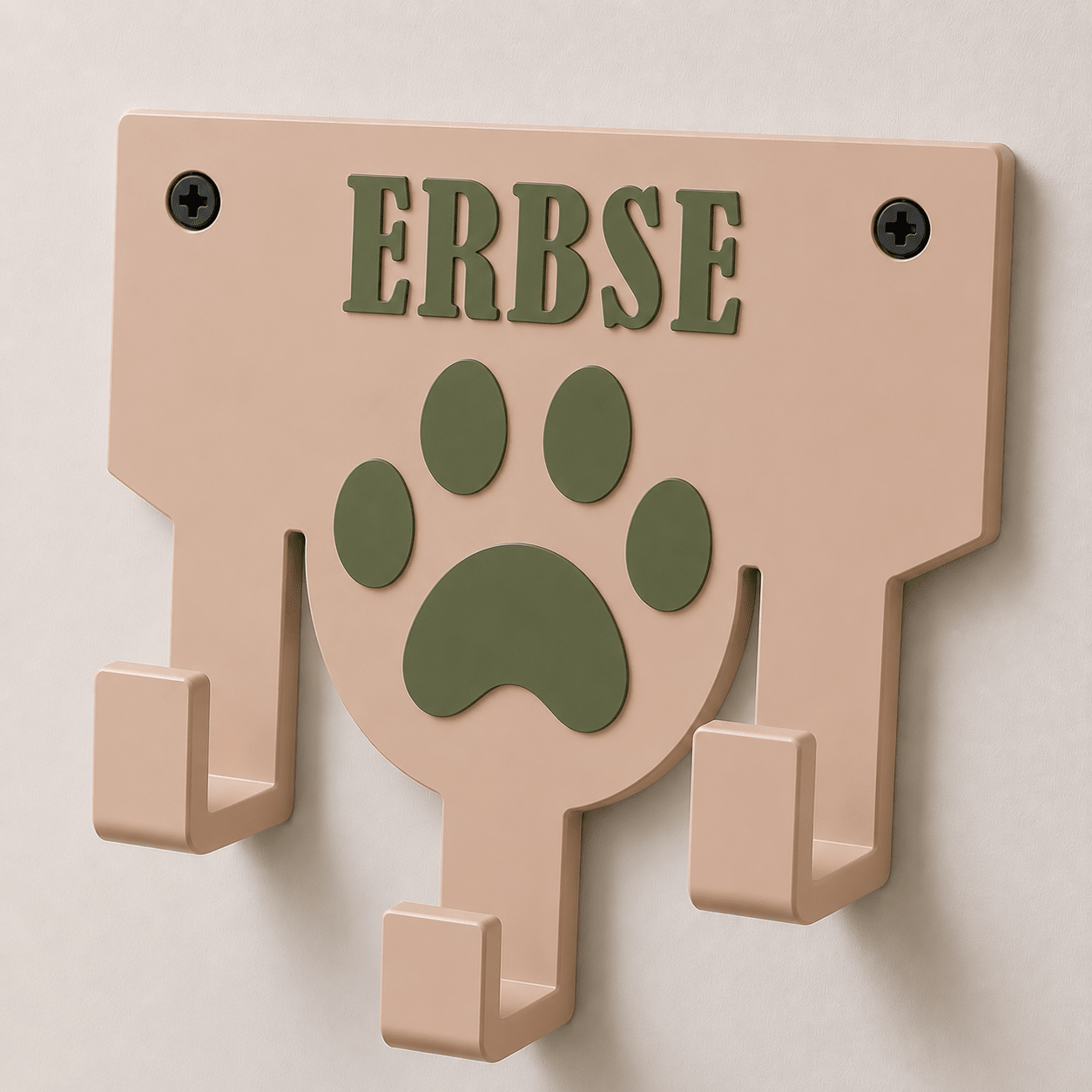 Personalisierter Leinenhalter mit Wunschname | Hundegarderobe - Numbini