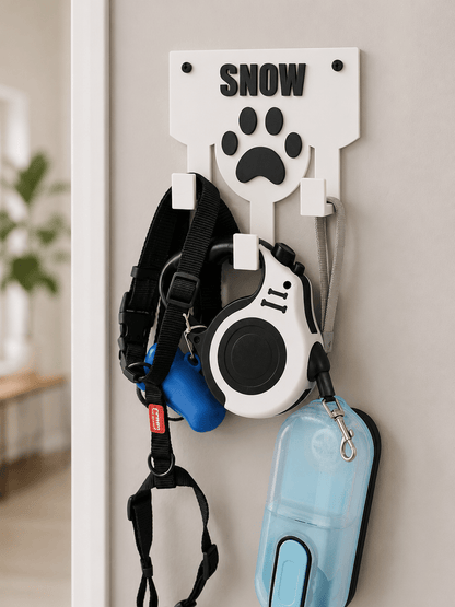 Personalisierter Leinenhalter mit Wunschname | Hundegarderobe - Numbini
