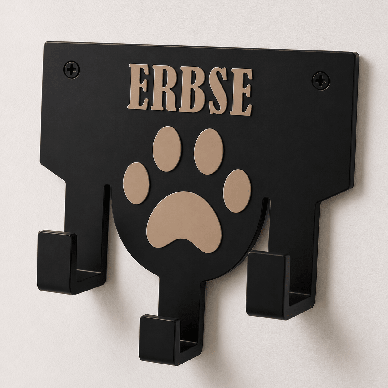 Personalisierter Leinenhalter mit Wunschname | Hundegarderobe - Numbini