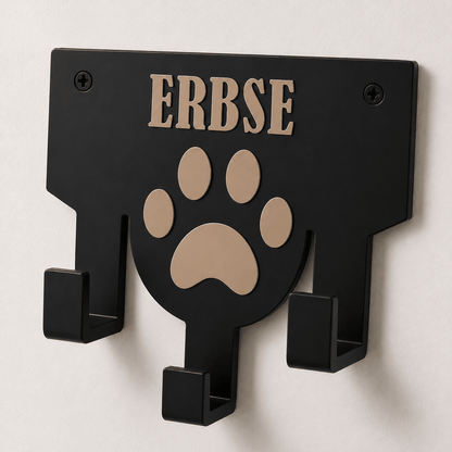 Personalisierter Leinenhalter mit Wunschname | Hundegarderobe - Numbini